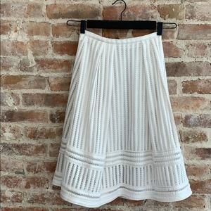 H&M Lace Lined High Waisted Full Circle Skirt